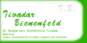 tivadar bienenfeld business card